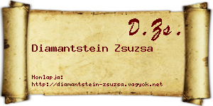 Diamantstein Zsuzsa névjegykártya